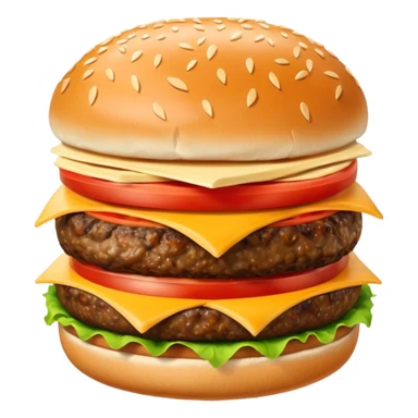 hamburguesa contenta con ojos sticker