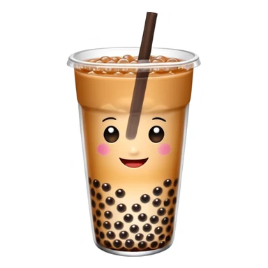 bubble tea made with coke sticker