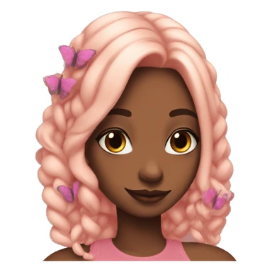 Mix these two emojis together 🦋🌷 sticker