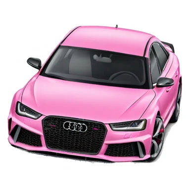 Pink car Audi RS 8 sticker