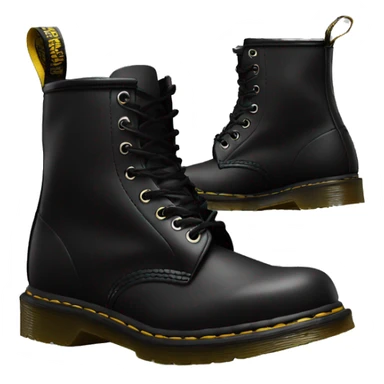 Dr martens boots black sticker