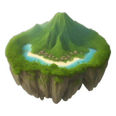 bali island fro above sticker