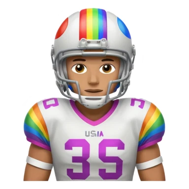 A LGBTQ American football player more LGBTQ  sticker
