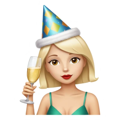 birthday girl drinking sticker