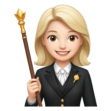 Female music conductor emoji sticker
