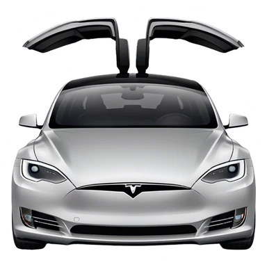 Tesla Model S - Tesla (Model Year: 2022) (Iconic colour: Silver) sticker