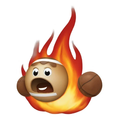 Buckeye on fire  sticker