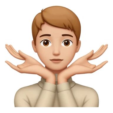 person with hands around their neck  sticker