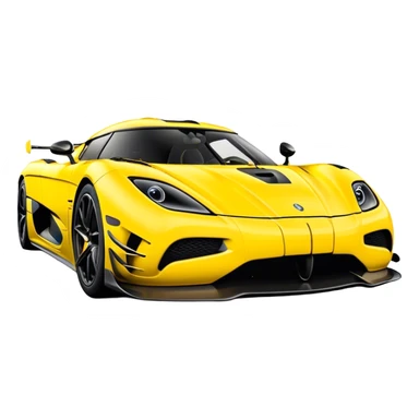 Koenigsegg Agera RS - Koenigsegg (Model Year: 2020) (Iconic colour: Yellow) sticker