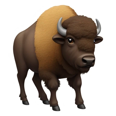 Drunk bison  sticker