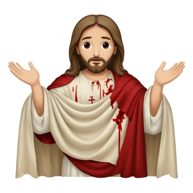 The burial shroud of jesus sticker