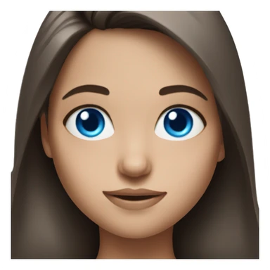 Realistic brunette girl with bright blue eyes lifting weights sticker