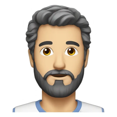 french-TV-Host-beard sticker