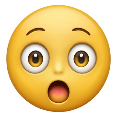 A shocked emoji sticker