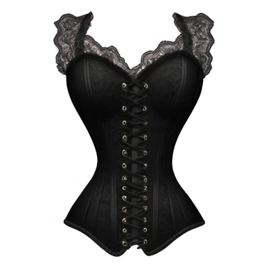 black lace corset sticker