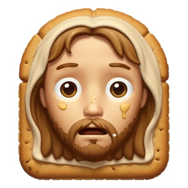 cute biscuit no cream cry jesus sticker