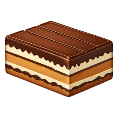 chocolate caramel slice sticker
