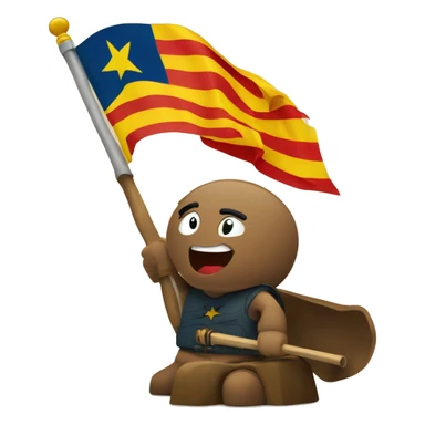 bandera de la senyera de catalunya sticker