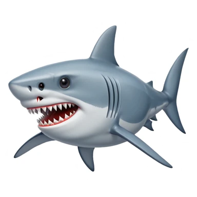 Shark with a blunt in its mouth sticker