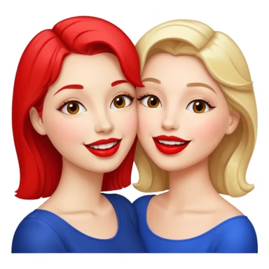 Lesbians kissing sticker