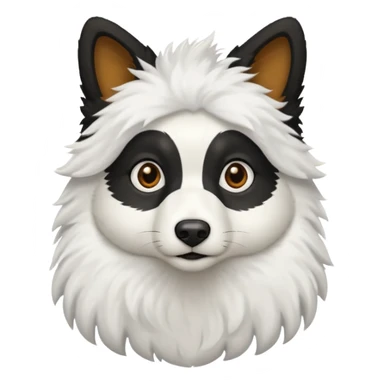 berger australien avec le corps noir et le bout de la queue  et la tete blanche sticker