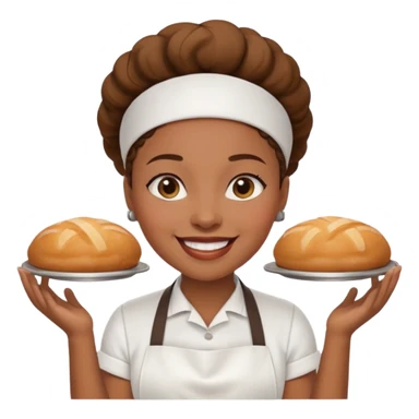 Street Baker black woman  sticker
