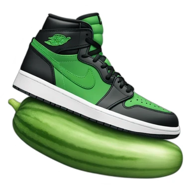 cucumber in air jordan 1 sticker