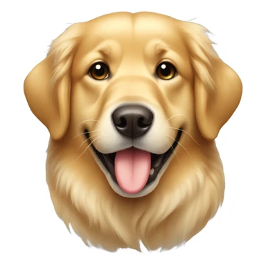 Golden retriever holding a slipper sticker