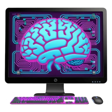 I need an emoji for Slack that ilustrates Artificial Intelligence (AI) si I can flag/tag pull requests and messages that are generated with AI for colleagues to know that they need to pay attention !
What is most descriptive for AI pull request ?

Make it animated and as large as possible  sticker