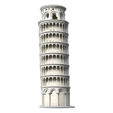 Leaning tower of pisa sticker