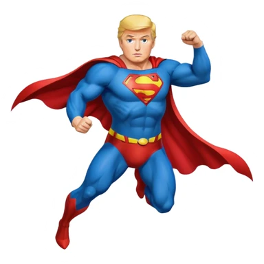 Donald trumps Superman sticker
