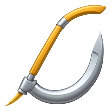 The sickle for mowing grass sticker