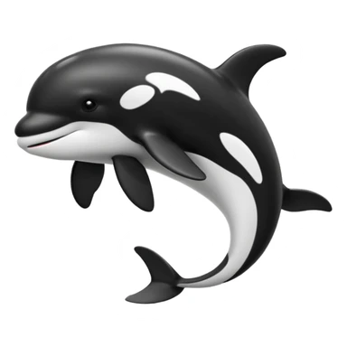 Orca without the eyes sticker