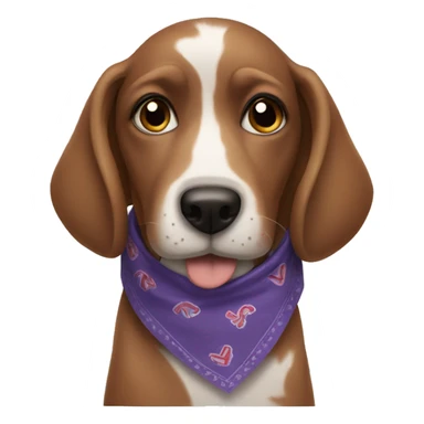 Dog with a bandanna  sticker