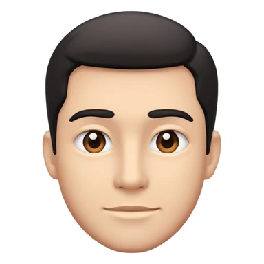 realistic monochrome portrait of male sticker