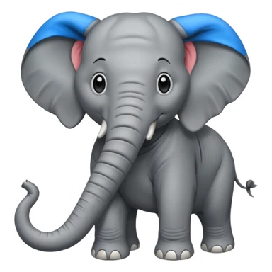 elephant freaking sticker
