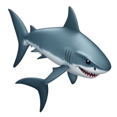 shark whit tropa sticker