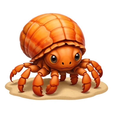 Cute Hermit crab sticker