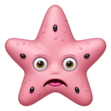 Patrick Star dumb thinking sticker