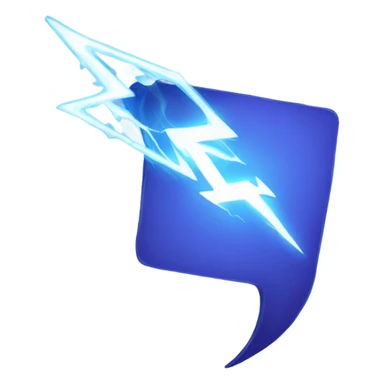 card with a lightning sticker