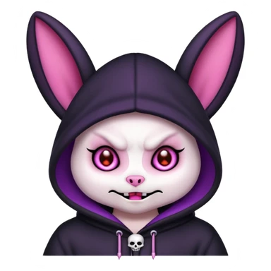 Exact kuromi emoji 100% accurate animal not human sticker