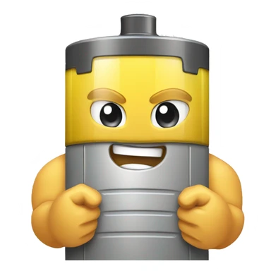 battery like a bodybuilder sticker