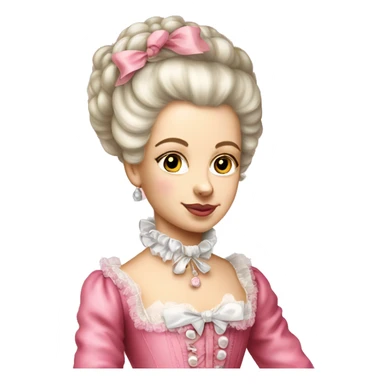 Young Marie Antoinette pink sticker
