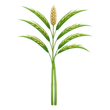 a single rice stalk sticker