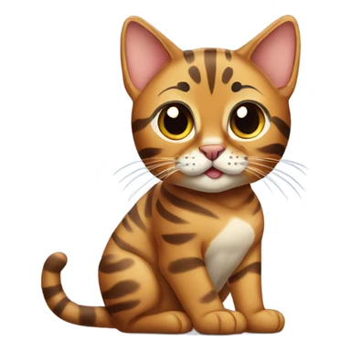 bengal cat sitting  sticker