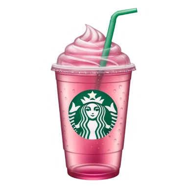 Starbucks cup with pink iced tea sticker