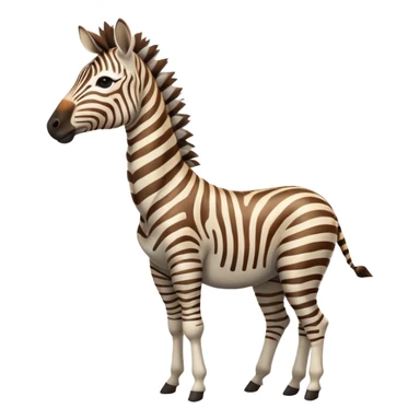 A zebra standing at two legs hitting the dab with a low taper fade on their head sticker