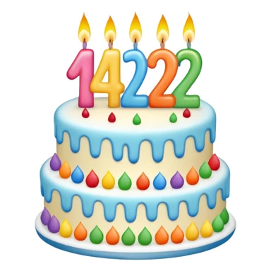 Show the number "42th" Birthday  sticker