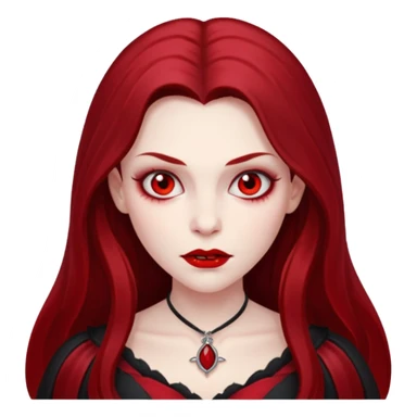 red women Vampire sticker