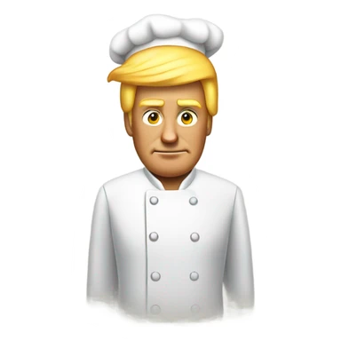 Donald Trump as a fry cook sticker